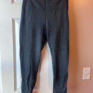 Zobha Gray Leggings with Elastic Waistband and Full-Length Fit